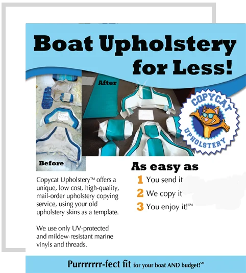 Boat upholstery replacement example